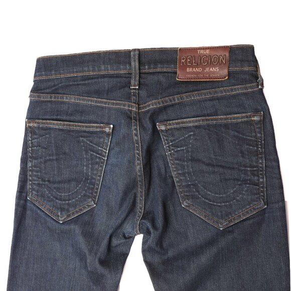 True Religion Rocco Dark Wash Slim Fit Jeans Men's Sz 28  Made in USA - Picture 7 of 13